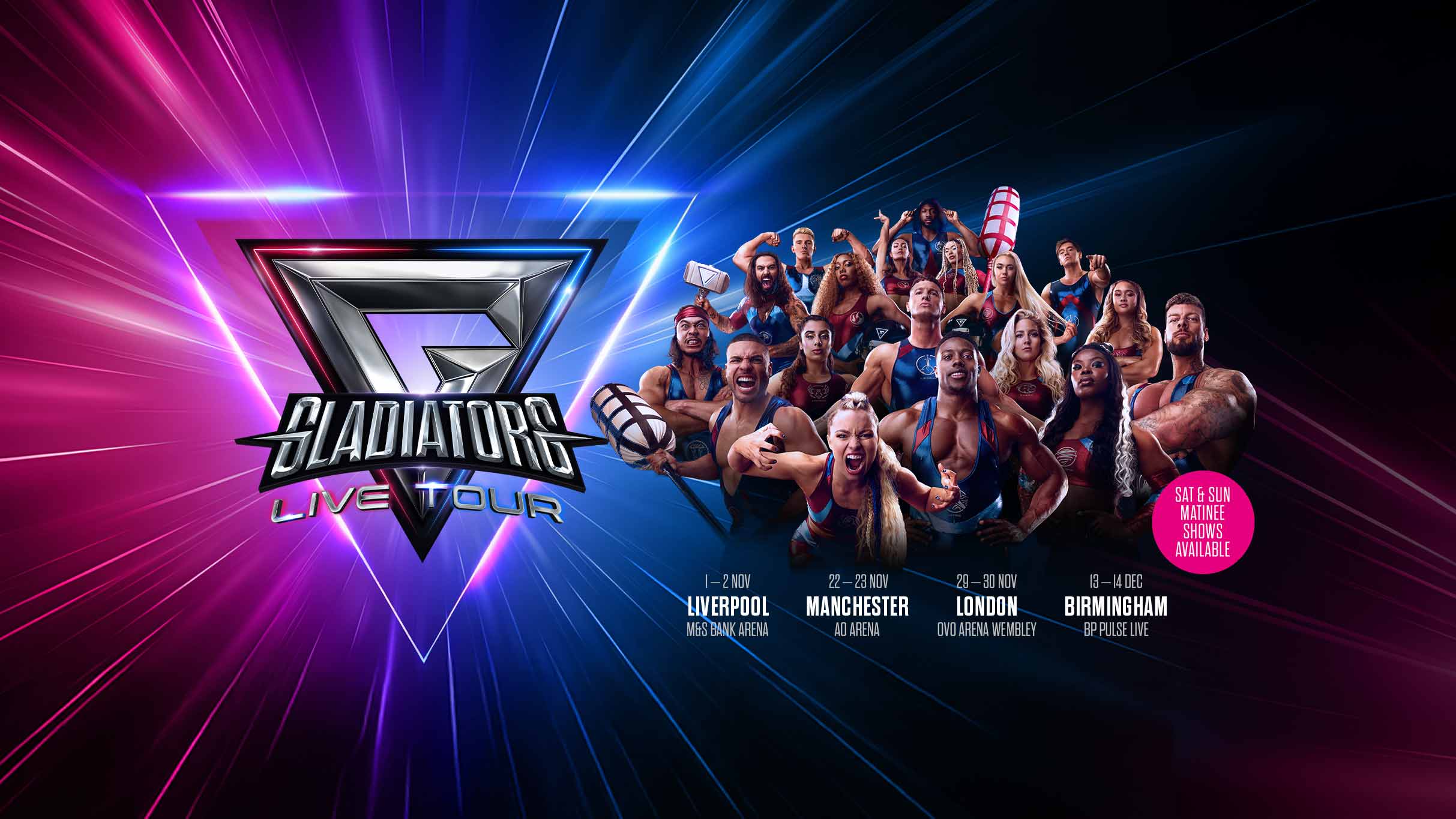 Gladiators Live: Liverpool Ticket & Hotel Packages